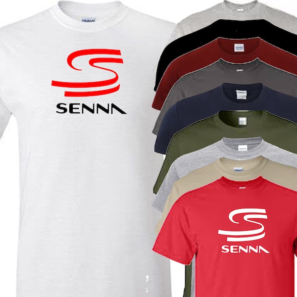 Senna T Shirt Racing F1 Car novelty fathers day gift