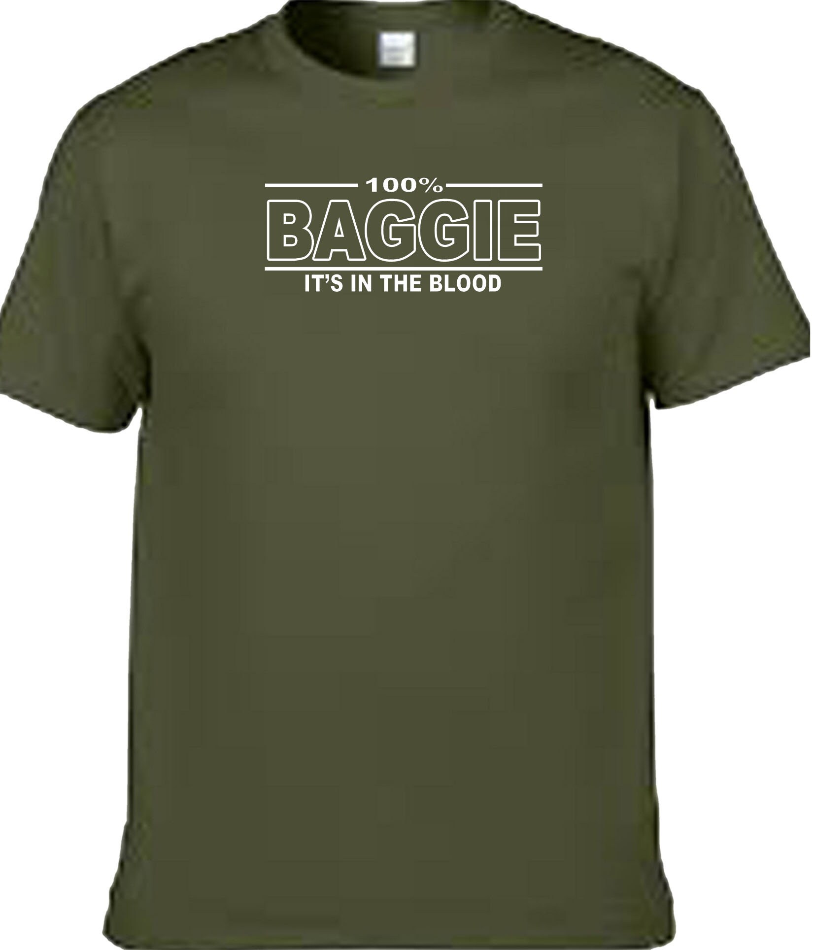 Baggies T Shirt 100% its in the blood novelty gift