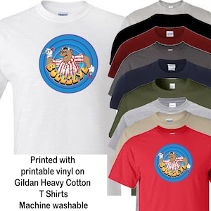 Bullseye T Shirt 70s 80s retro novelty design