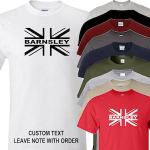 Barnsley T Shirt Neuheit Fußball Shirt Union Jack Flagge