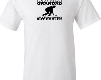 Bowls Grandad T Shirt Lawn Green Bowls Novelty Fathers Day Gift Idea