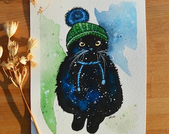 Harvey the Cosy Black Cat