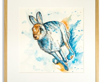 Mountain Hare Print - Sneeuwprobleem