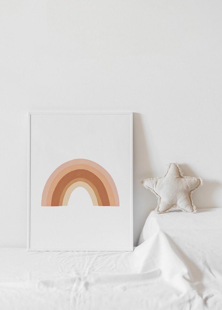 Rainbow Print Wall Art Wall Decor Home Decor Rainbow Wall Etsy