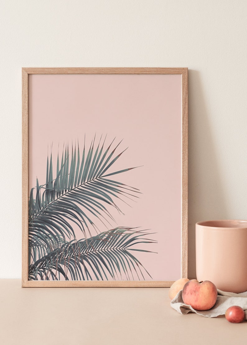 Set of 2 Prints Beach Print Beach Wall Art Pink Wall Art Etsy