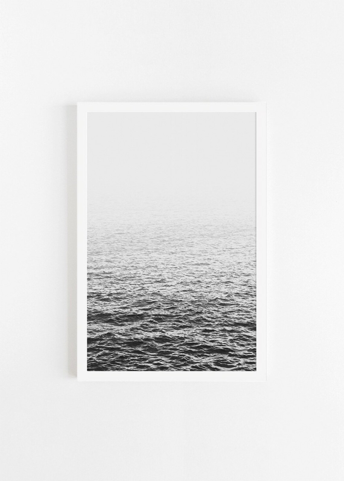 Ocean Printblack and Whiteocean Wall Artocean Art Etsy
