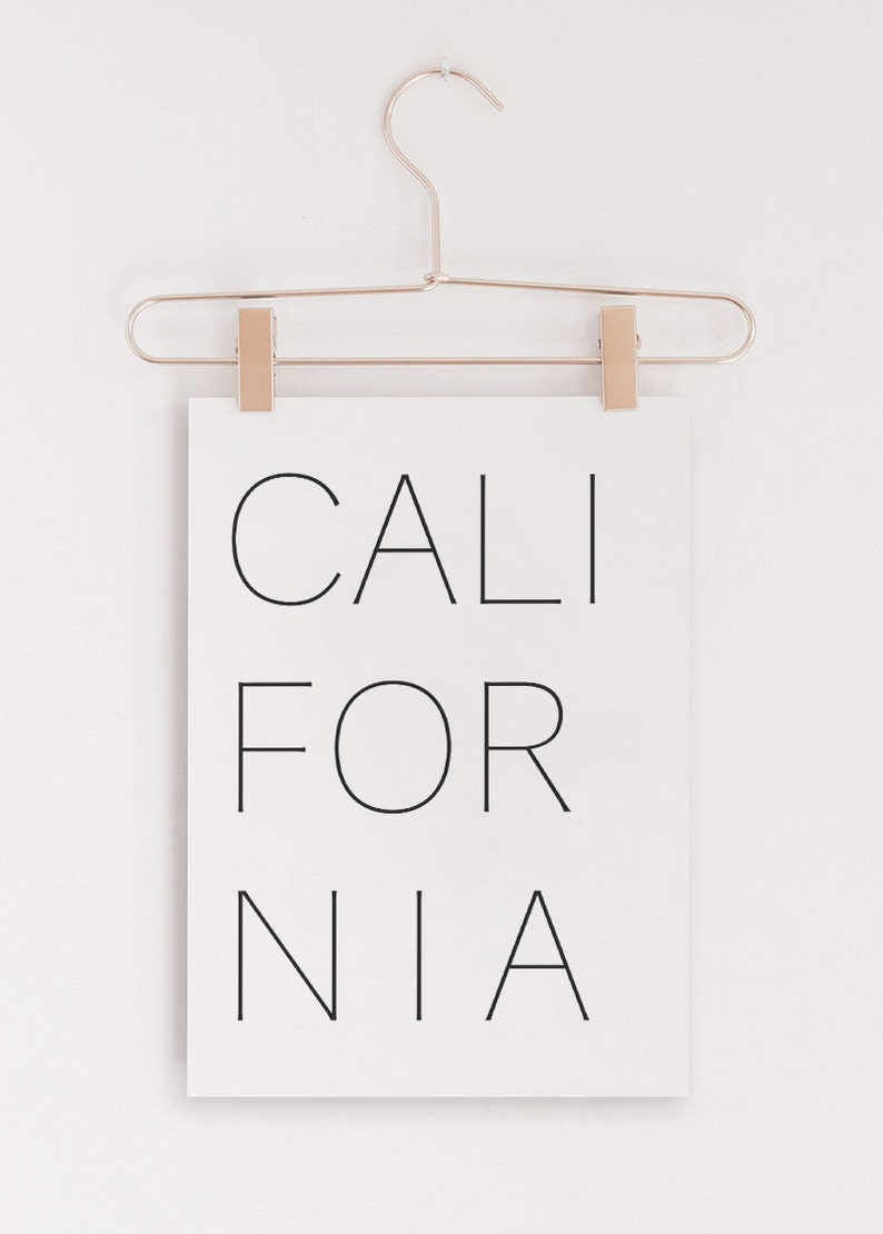 California Print California Wall Art California Poster Etsy