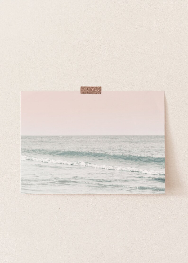 Beach Wall Art Pink Wall Art Beach Photography Beach Print Etsy Singapore