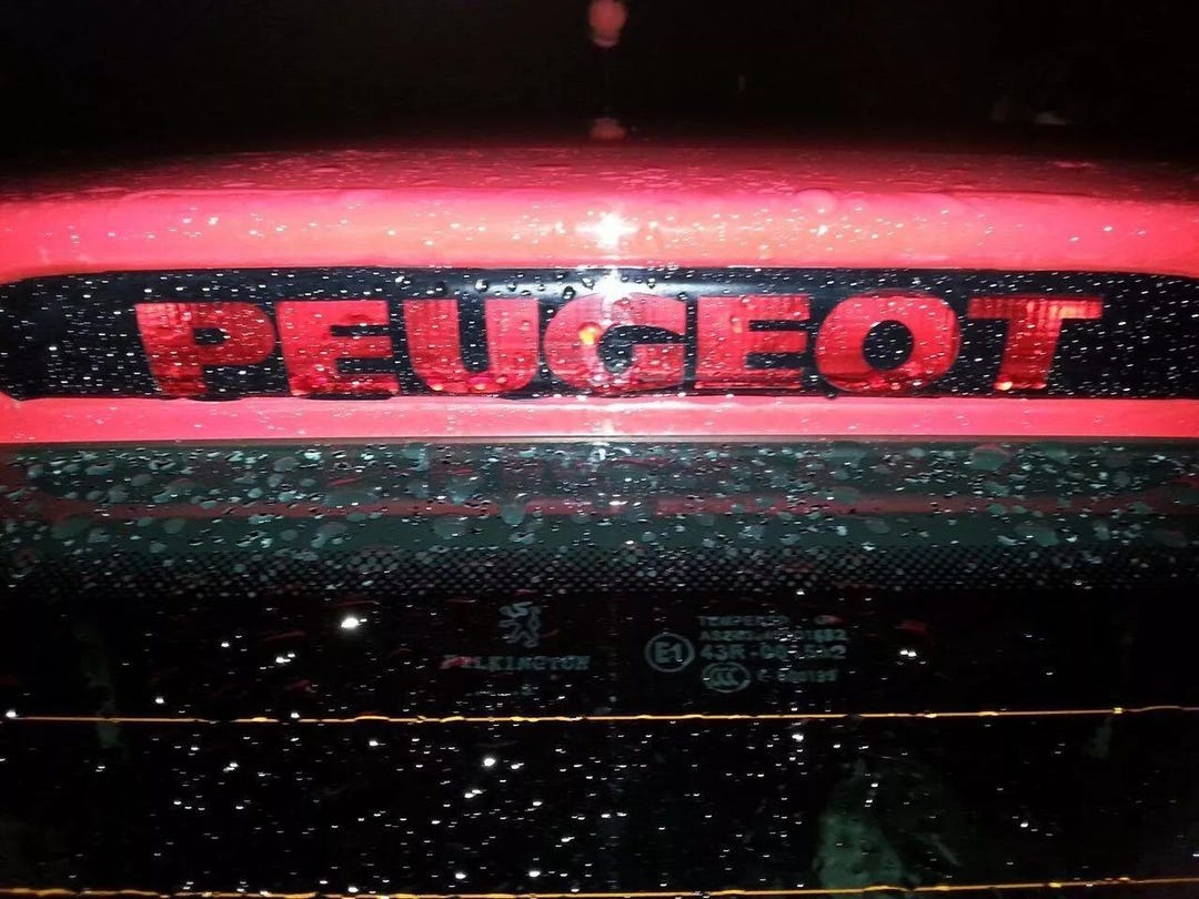Peuegot 107 Rpo Sticker Peugeot 107 Brake Light Sticker Custom Vinyl Car Sticker Name Logo 108 ...
