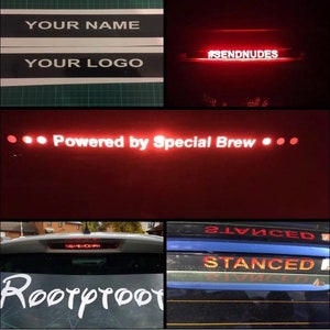 SEAT ATECA 2016+ Custom 3rd Brake Light Vinyl Car Sticker Ateca Cupra FR Leon