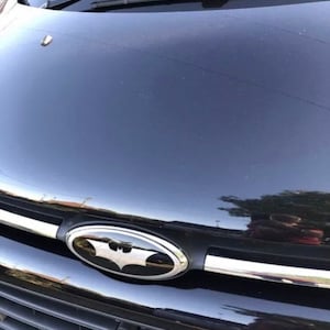 Ford Badge Overlay DARK KNIGHT Custom Logo Front & Rear Badge Vinyl Sticker Overlay