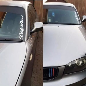 Dirty Diesel Windscreen Sticker JDM Vinyl Stance VDUB Drift Graphic MANY Colours 58cm Wide