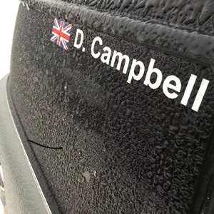 カスタムドライバー名ステッカー レースカー モータースポーツ ラリートラック ユニオンジャック旗 x2