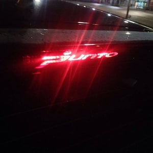 Fiat Punto Classic 1999-2010 &quot;Punto&quot; 3rd Brake Light Vinyl Overlay Car Stickers