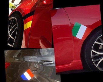 Autocollant en vinyle drapeau italien, pour passage de roue, pare-chocs de voiture, grille