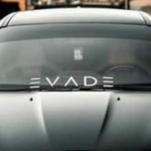 Evade Windscreen Sticker JDM Vinyl Stance VDUB Drift Graphic MANY Colours 58cm Wide