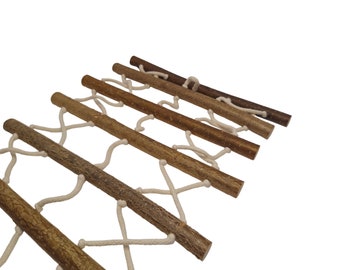 Wooden Hammock For Pet Rat / Rattie Hanging Bridge / Sugar Glider Rope Ladder