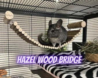 Wooden Bridge For Chinchilla Cage / Degu Cage Accessories