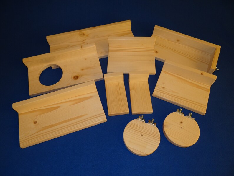 Hay Feeder Wood Ledges Chinchilla Cage Furniture Handing Tunnel Chinchilla House
