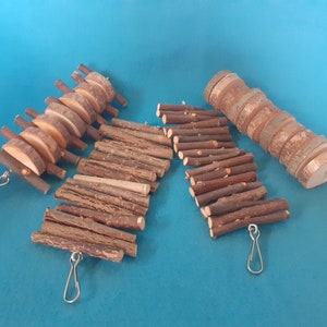 Chinchilla Chew Toy Bundle Of 4 / Small Pet Wood Chew Pack