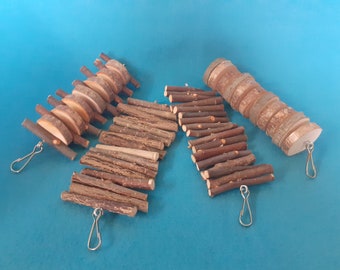 Chinchilla Chew Toy Bundle Of 4 / Small Pet Wood Chew Pack