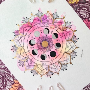 Mandala do Mapa Astral Personalizada em Fine Art