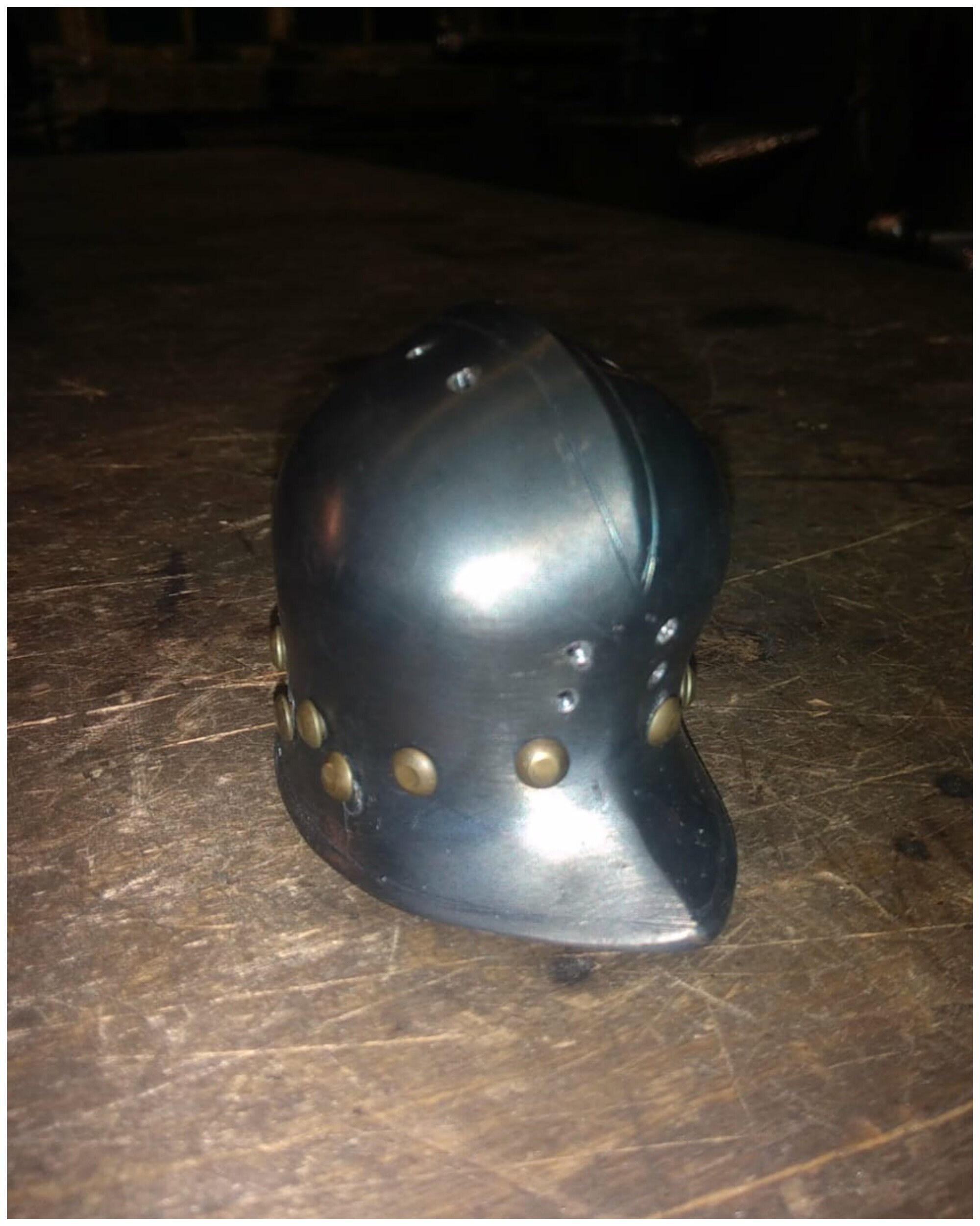 Steel helmet mini Salad helmet made of steel gift for Etsy