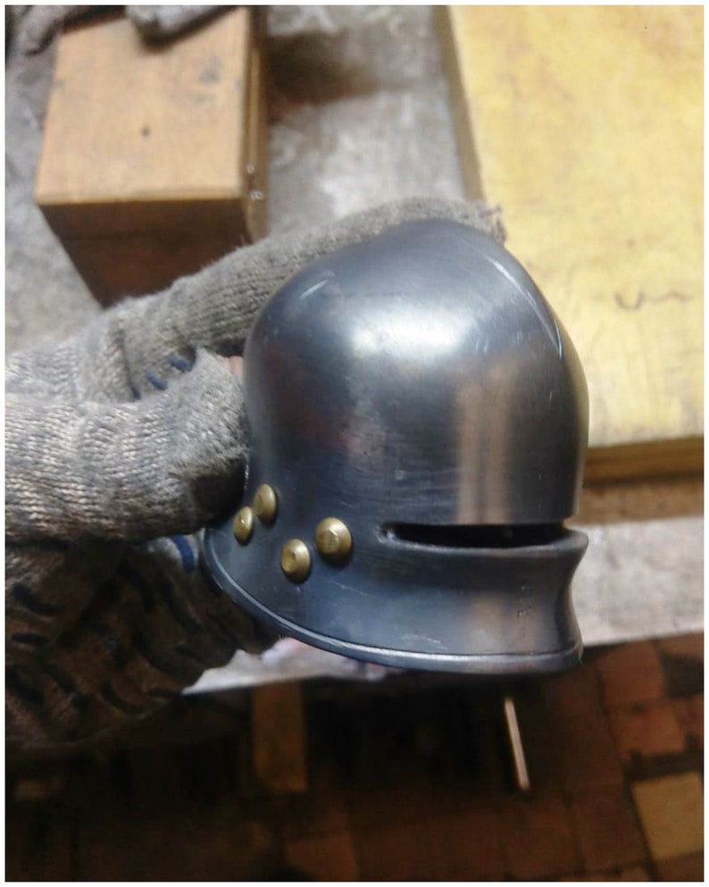 Steel helmet mini Salad helmet made of steel gift for Etsy