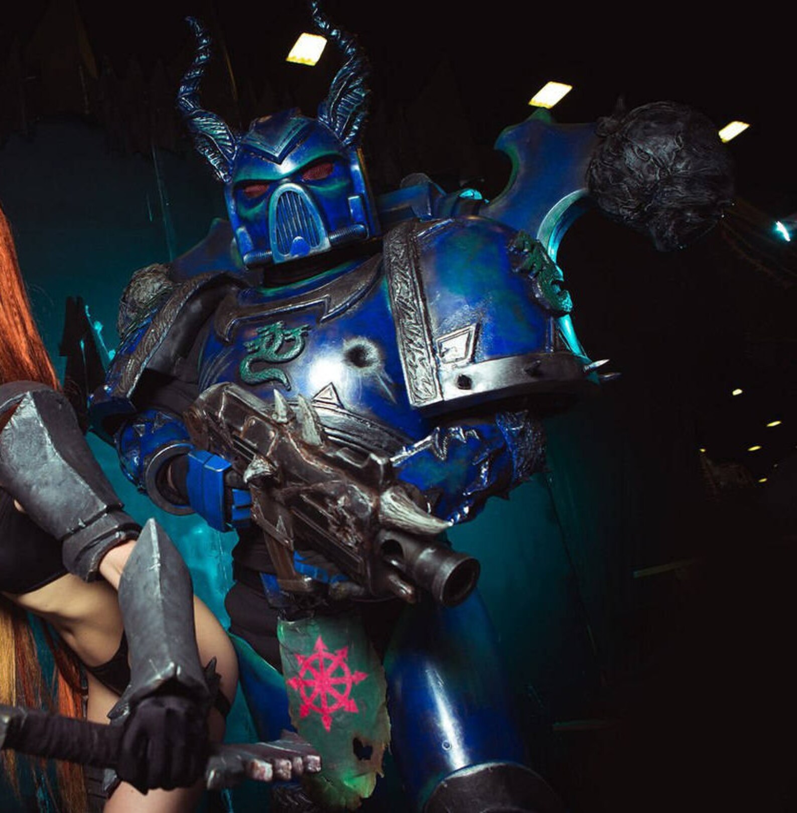 W40k Spacemarine costume Alpha Legion cosplay armor Etsy