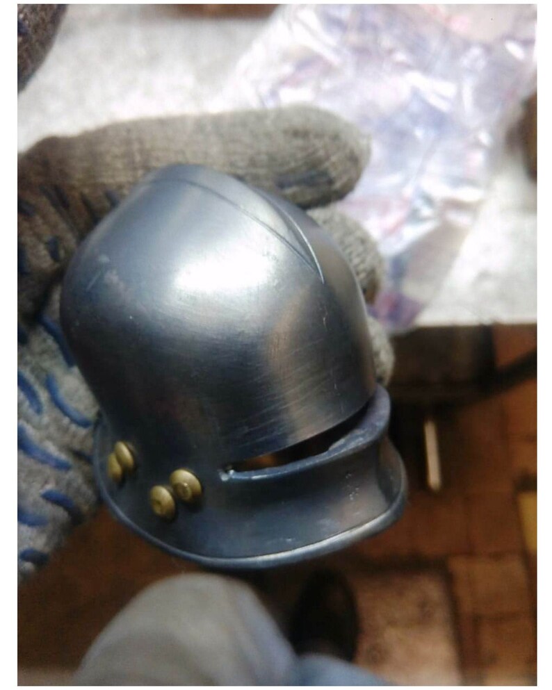 Steel helmet mini Salad helmet made of steel gift for Etsy