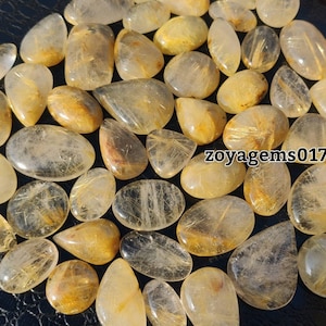 Natural Golden Rutilated Quartz Gemstone