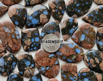 Red Quesera calsite Cabochon for making jewelry