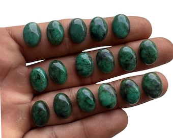 10x14mm Oval natural Emerald Cabochon-emerald ring-emerald gemstone-emerald jewelry-emerald stone-emerald for making jewellery