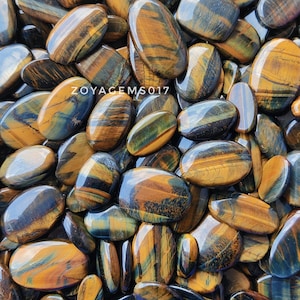 Multi Tiger Eye cabochon for making jewelry