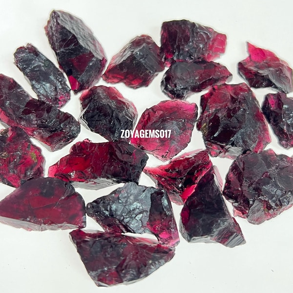 RawGarnet gemstone - Garnet chunks -Natural Raw Garnet - Garnet Rough - Raw Gemstone -  Stone - Garnet Crystal