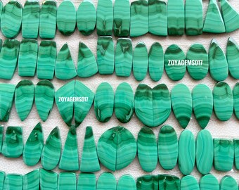 malachite Pairs cabochon-malachite stone-malachite gemstone-malachite stone-malachite jewelry-loose malachite-Malachite ring