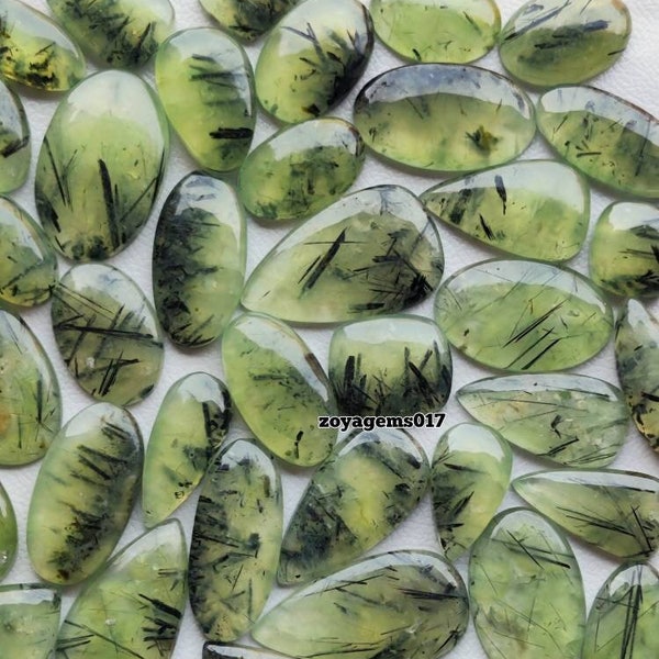 Prehnite Gemstone- Natural Top Quality Smooth Cabochon Loose Gemstone Prehnite Wholesale Lot Mix Shape Size Natural Prehnite Gemstone