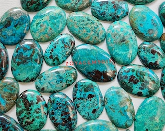 Chrysocolla, Chrysocolla Cabochon, Gemstone, Natural Chrysocolla, Green Chrysocolla, Chrysocolla Gemstone, Malachite, Loose Gemstone,