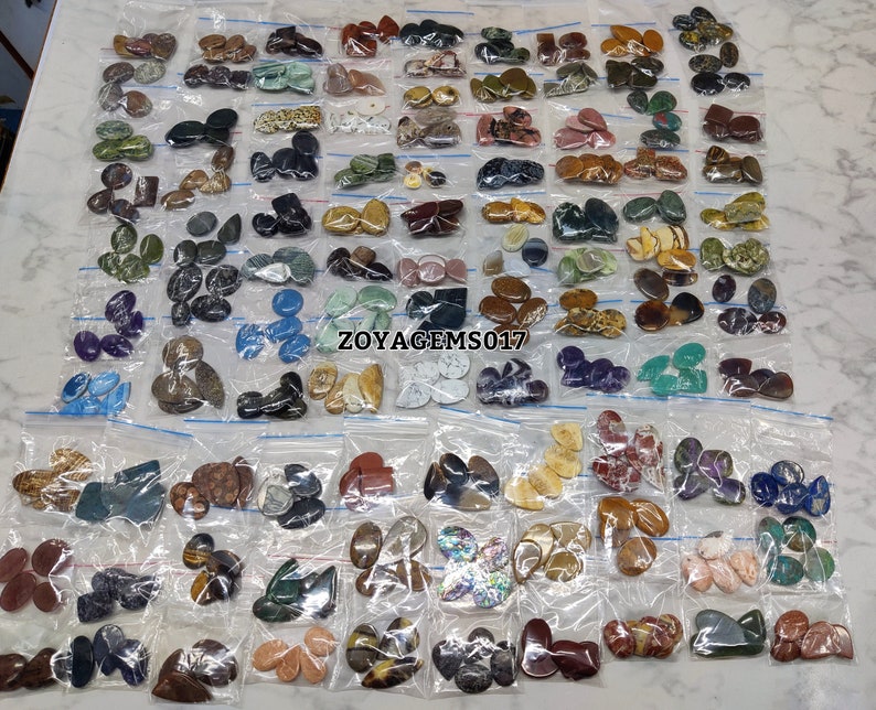 100types of Variation Mix stone cabochon Mix stone For learner-mix gemstones-mix top quality stone for making jewelry image 2