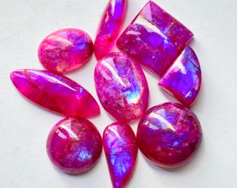 Perline Di Pietra Di Luna Arcobaleno Pietra Preziosa Naturale - Foto 14