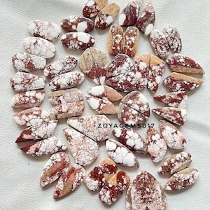 Wild Horse Magnesite Cabochon Gemstone Pairs: Earring Jewelry Making (20-40mm)
