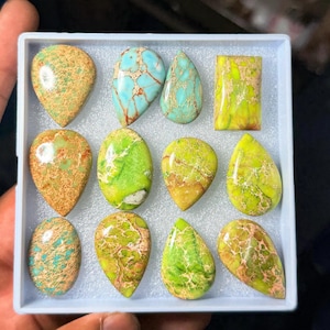 Rare Usa Variscite Flat Back Gem Cabochon wire wrapping Jewelry Pendant setting macrame jewelry metalsmith supplies cabochons for gifts