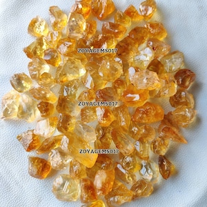 Raw Citrine Crystal: Natural Rough Gemstone (10-20mm)