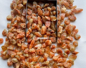 Natural Raw Sunstone: Rough Gemstone Minerals (10-20mm)