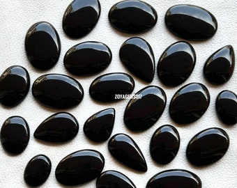 venta al por mayor- Cabujón de obsidiana negra - piedra preciosa de cabujón de obsidiana negra-joyería de obsidiana-piedra preciosa de obsidiana -piedra de obsidiana para hacer joyas