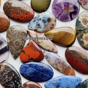 100types of Variation Mix stone cabochon Mix stone For learner-mix gemstones-mix top quality stone for making jewelry image 4