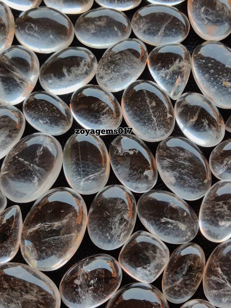 Clear Quartz Cabochon for making jewelry