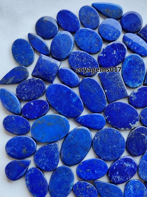 Cabujon de lapislazuli de diferentes formas y tamanos venta al por mayor de lapislazuli para hacer joyas Etsy Espana