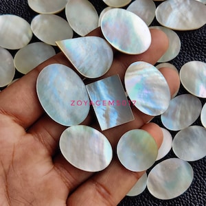 Natural Freshwater mother of pearl cabochon for making jewelry