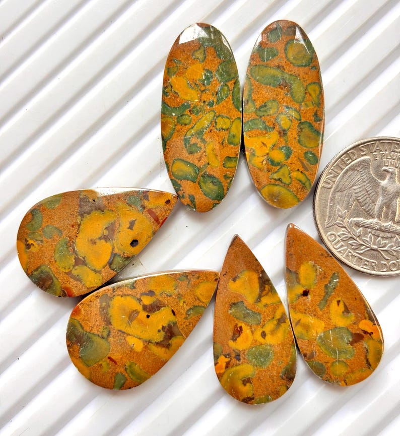 Quarters Without Ridges 3 Pcs Pairs Lot of Natural Fruit Jasper Pair – Matching Gemstone ...
